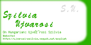 szilvia ujvarosi business card